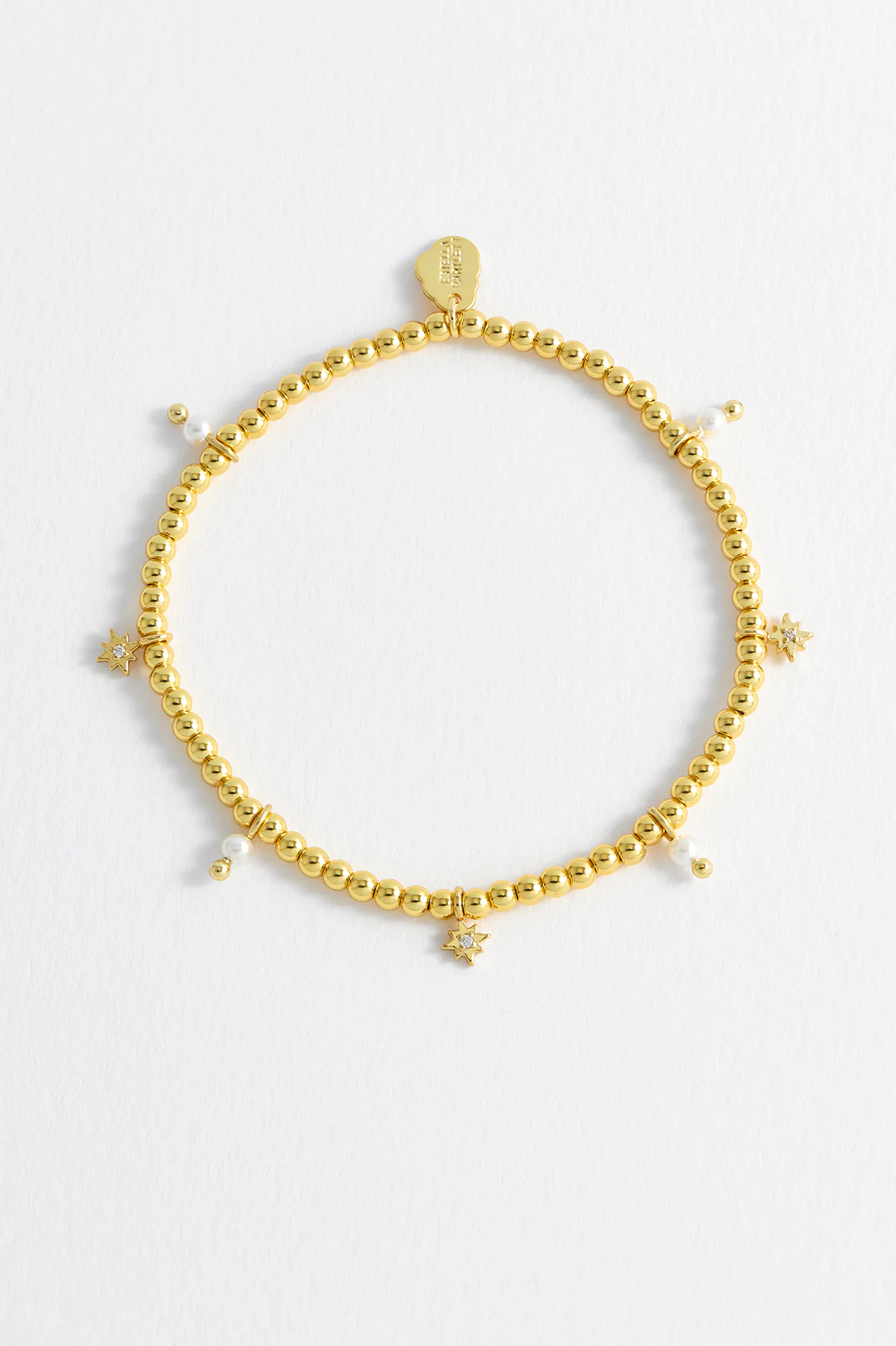 Beaded Star Pearl Charm Bracelet - Image 4