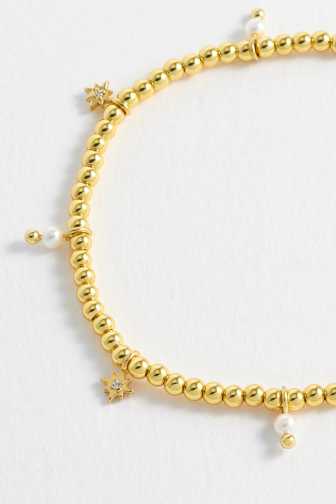 Beaded Star Pearl Charm Bracelet - Image 6