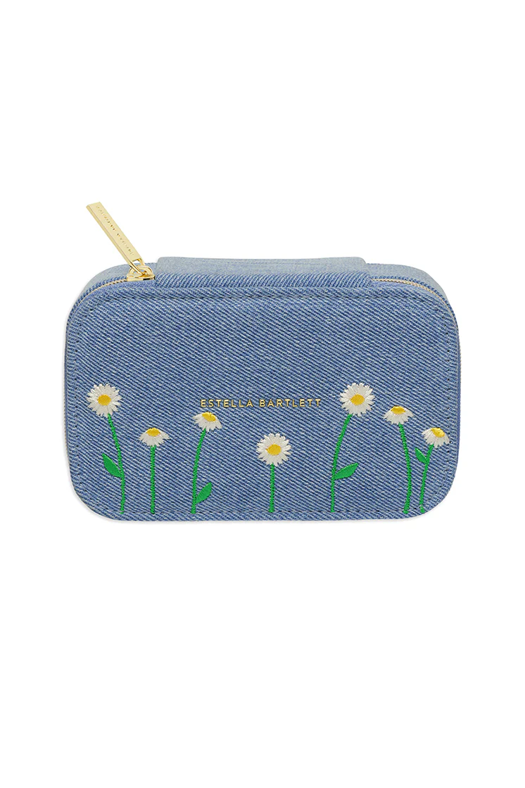 Daisy Embroidered Mini Jewellery Box - Image 3