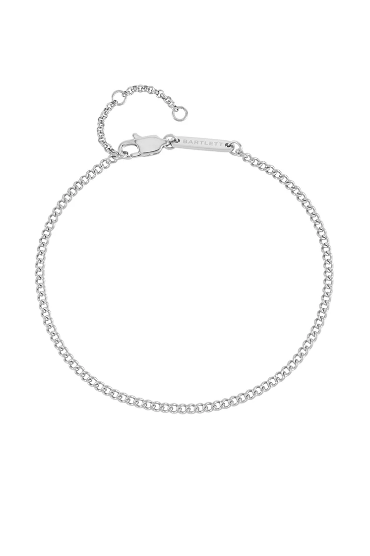 Men's Fine Curb Chain Bracelet - Image 3