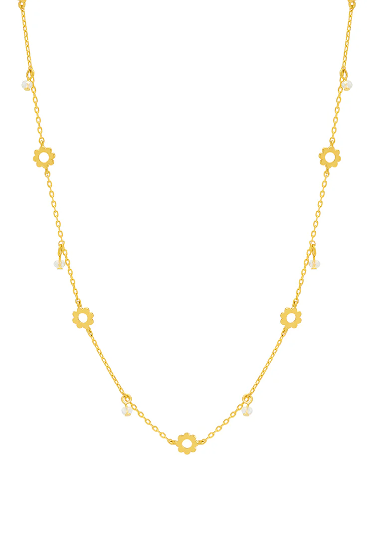 Flower Crystal Necklace - Image 4