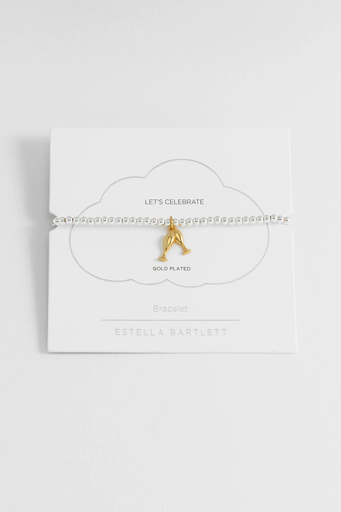 Sienna Beaded Champagne Charm Bracelet