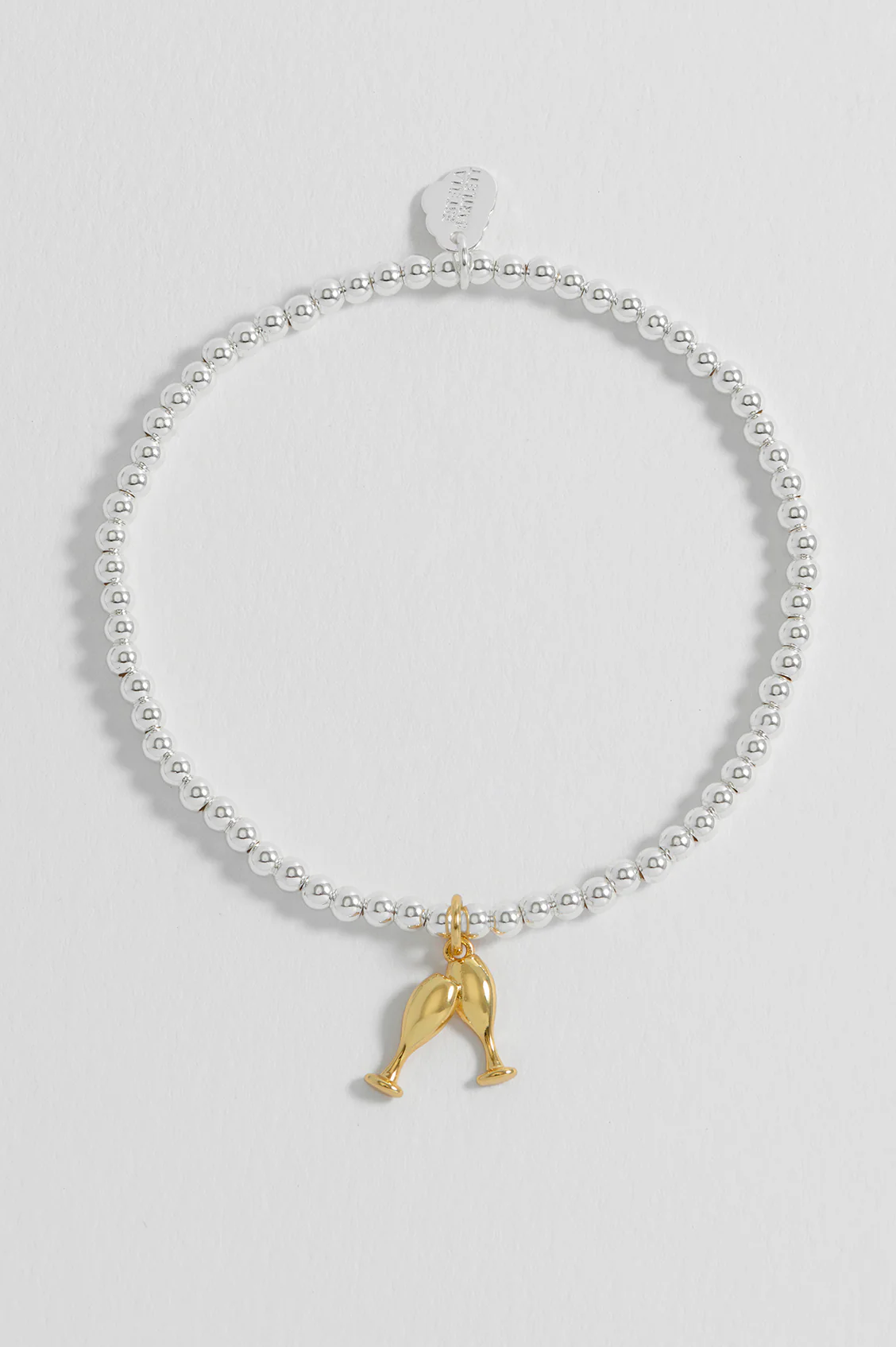 Sienna Beaded Champagne Charm Bracelet - Image 2