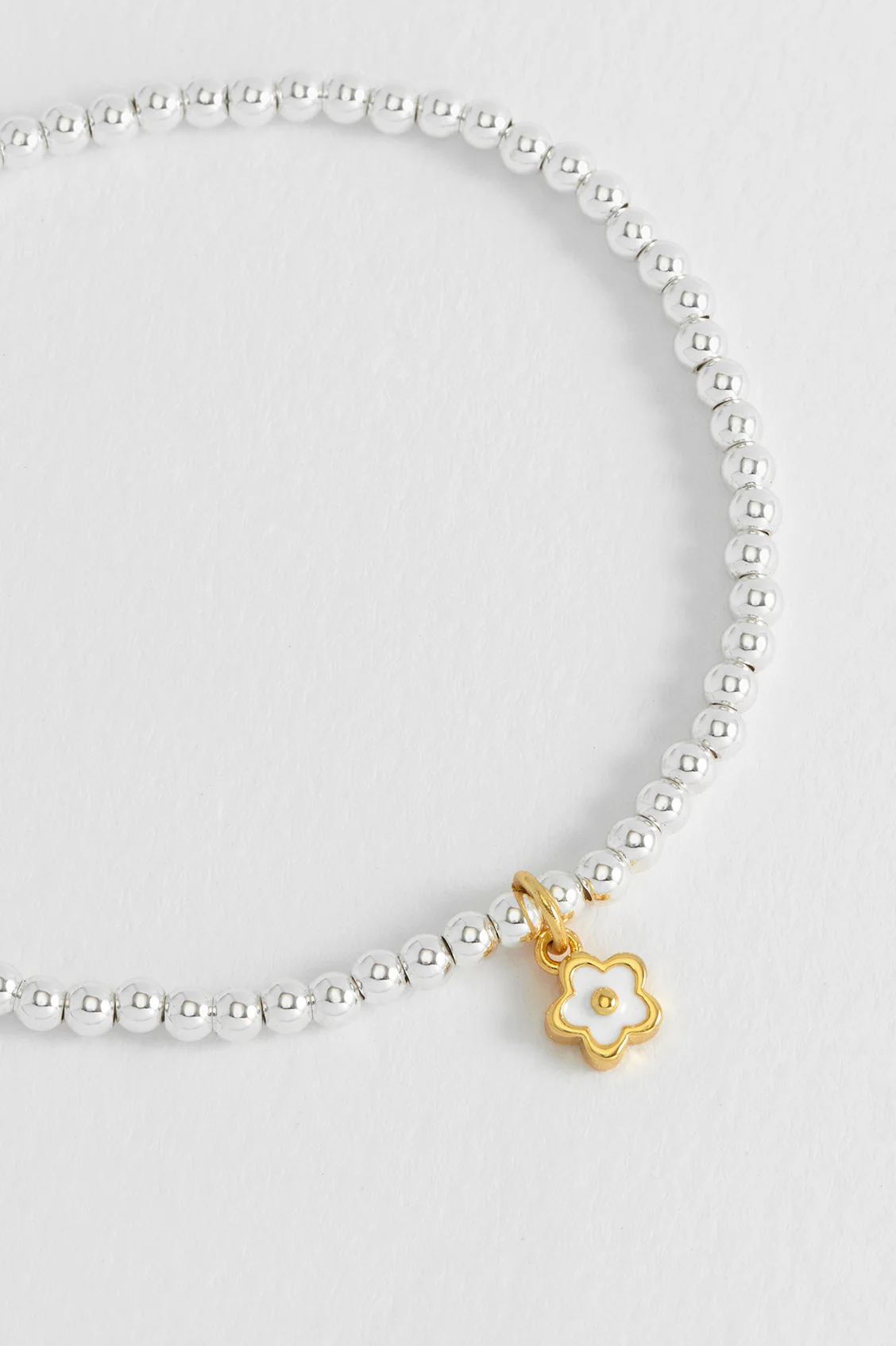 Sienna Beaded Enamel Flower Charm Bracelet - Image 5