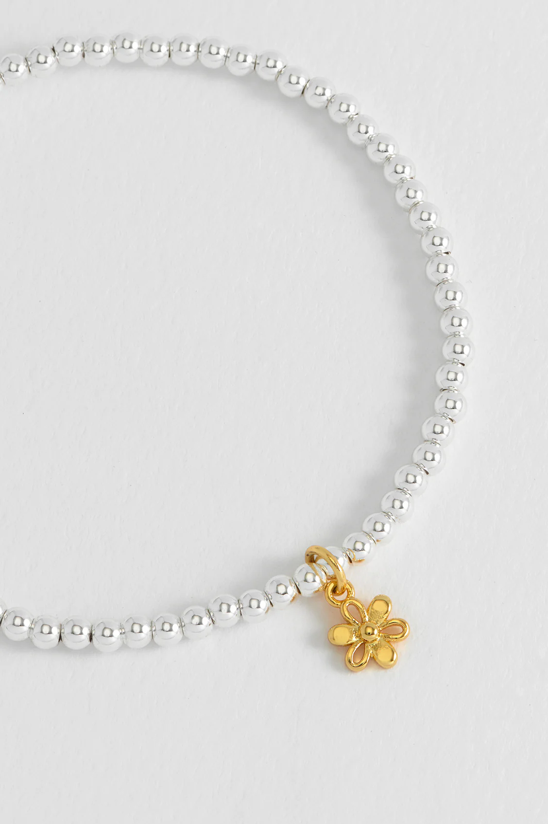 Sienna Beaded Open Petal Flower Charm Bracelet - Image 5