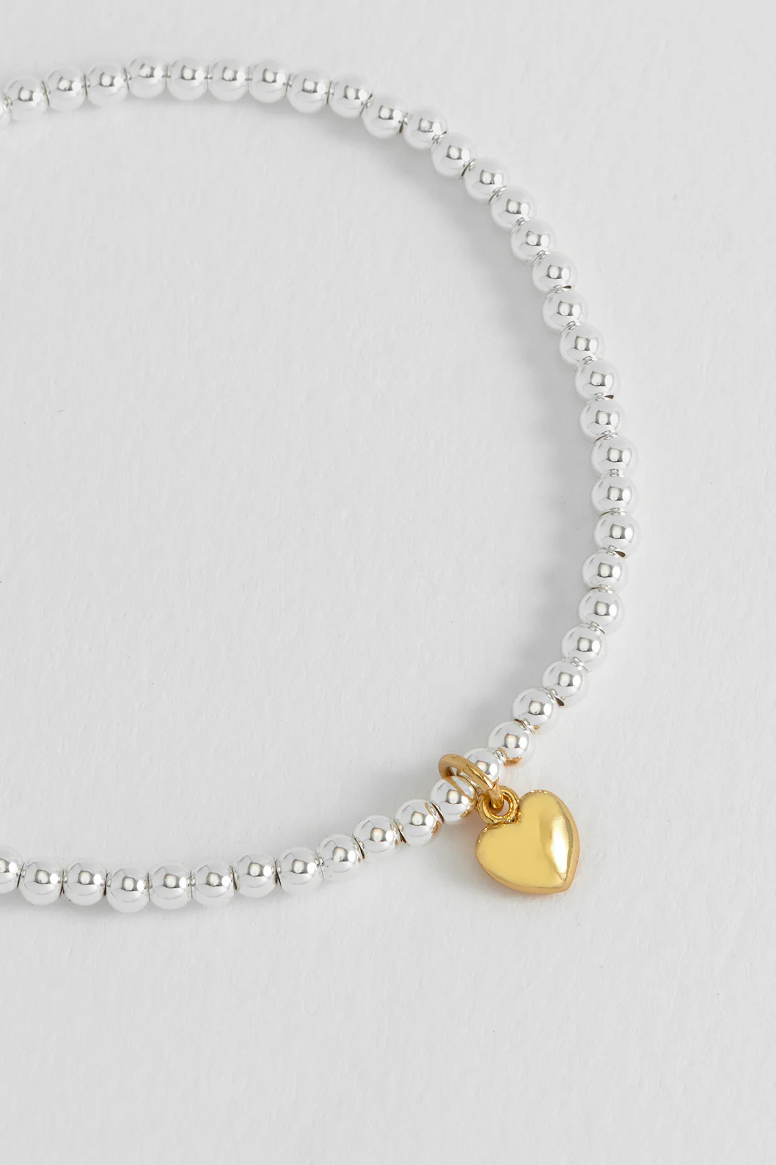 Sienna Beaded Puffy Heart Charm Bracelet - Image 5