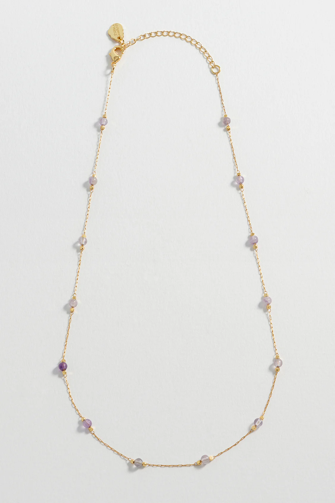 Wellness Amethyst Beaded Chain Necklace - Image 4