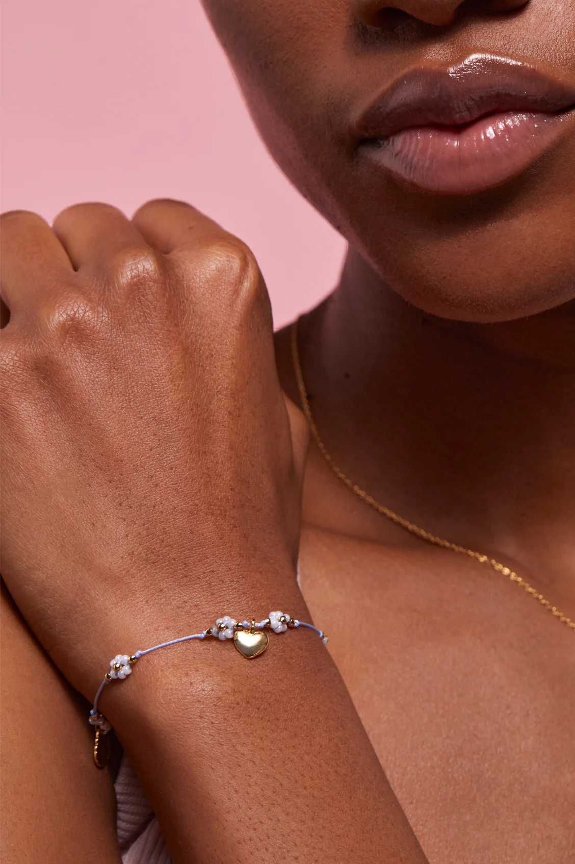 Heart Flower Miyuki Bracelet - Image 4