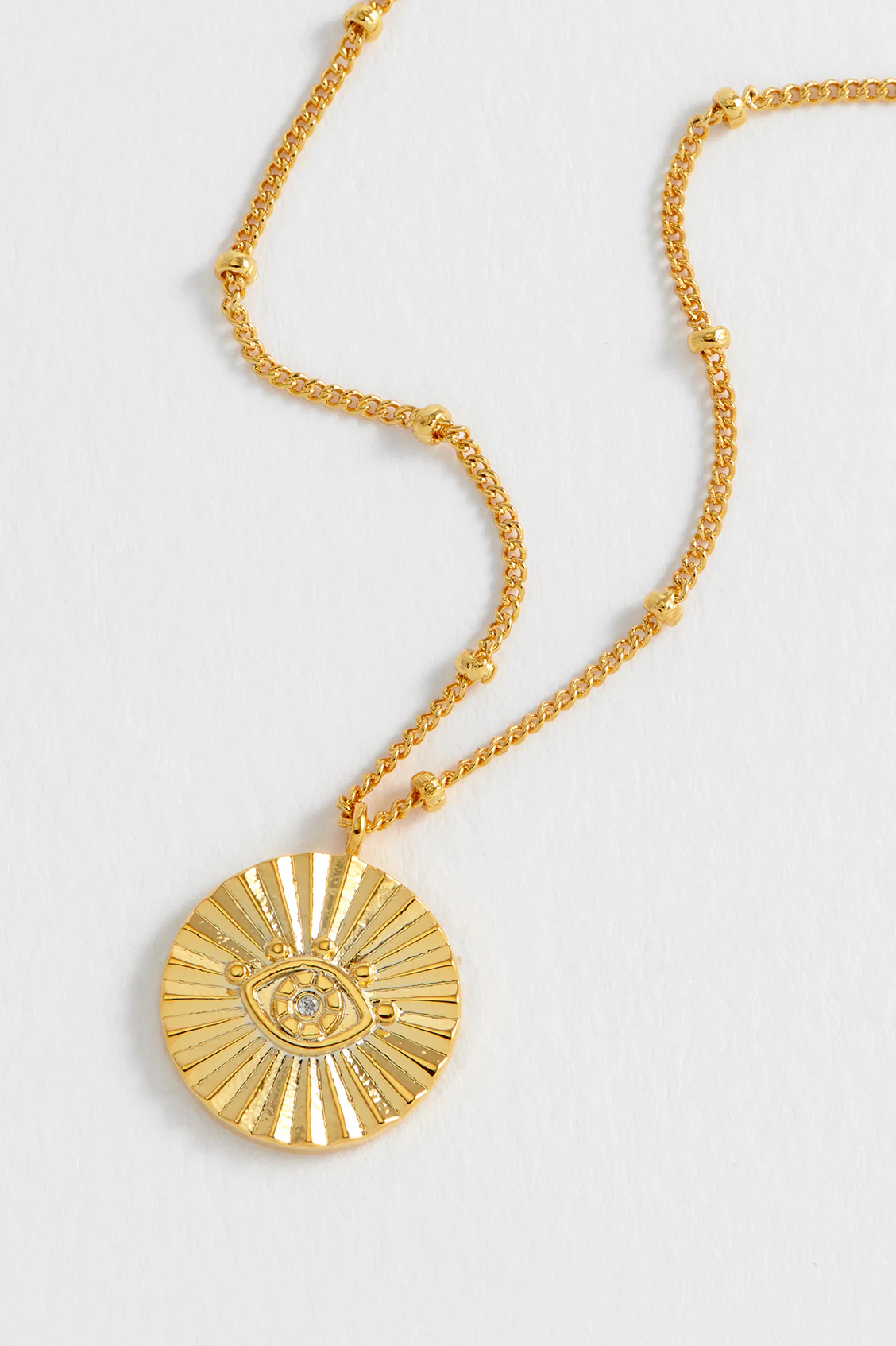 Boho Eye Coin Necklace - Image 2