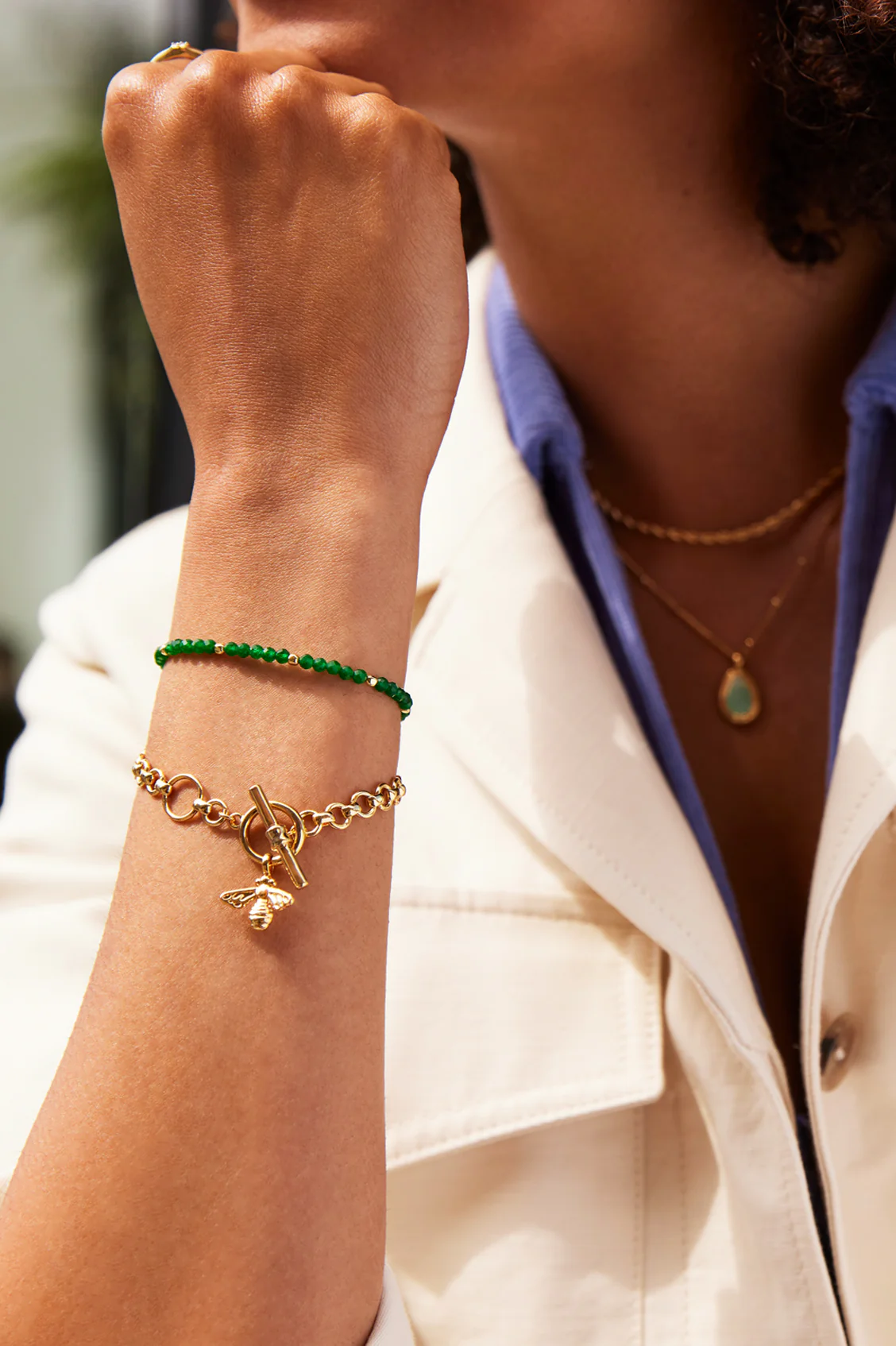 Bumble Bee T-Bar Bracelet - Image 2