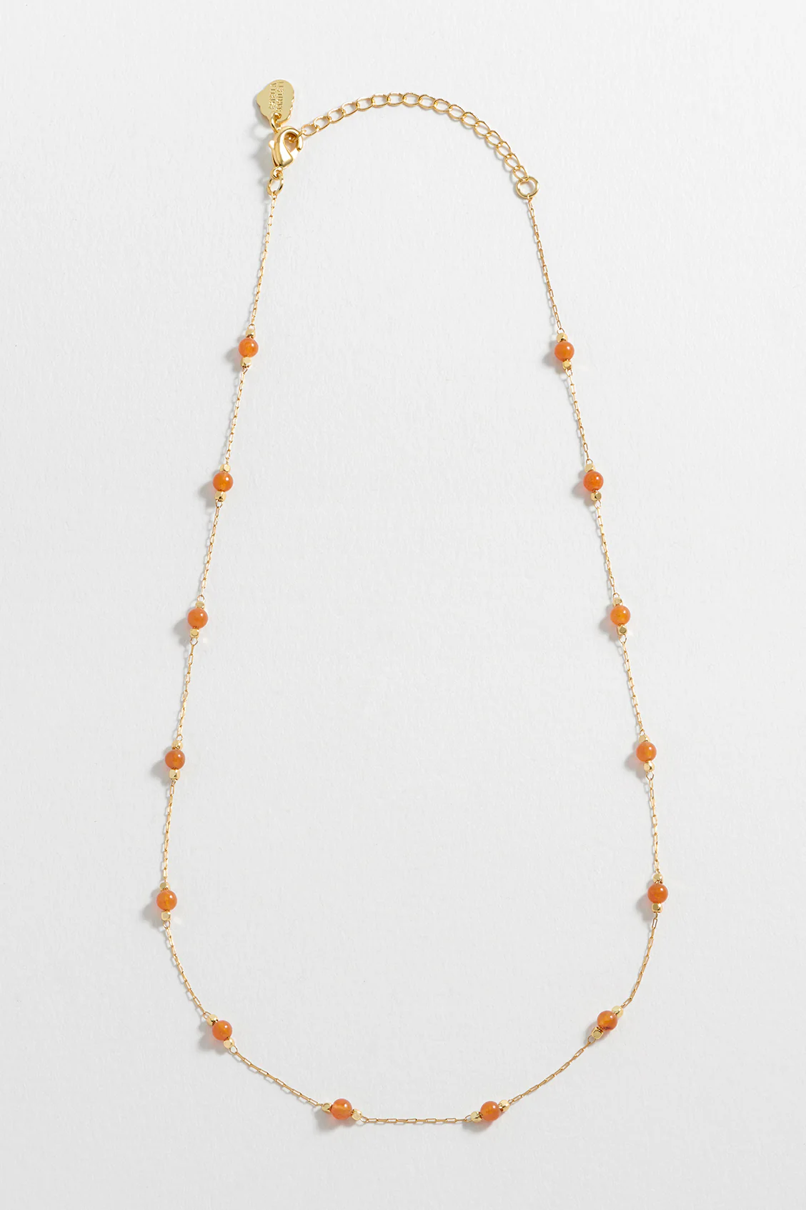 Wellness Carnelian Beaded Chain Necklace - Image 5