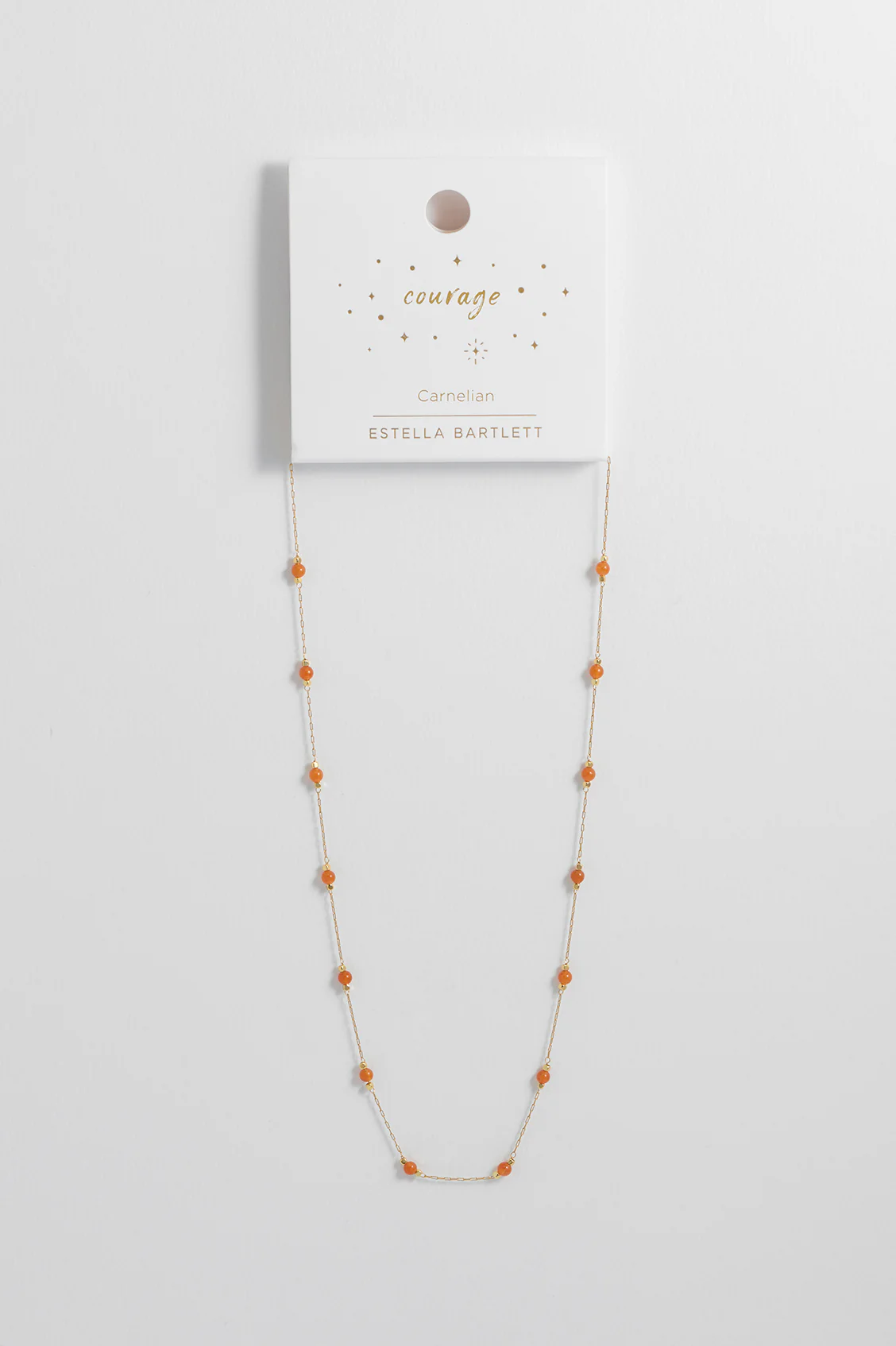 Wellness Carnelian Beaded Chain Necklace - Image 6