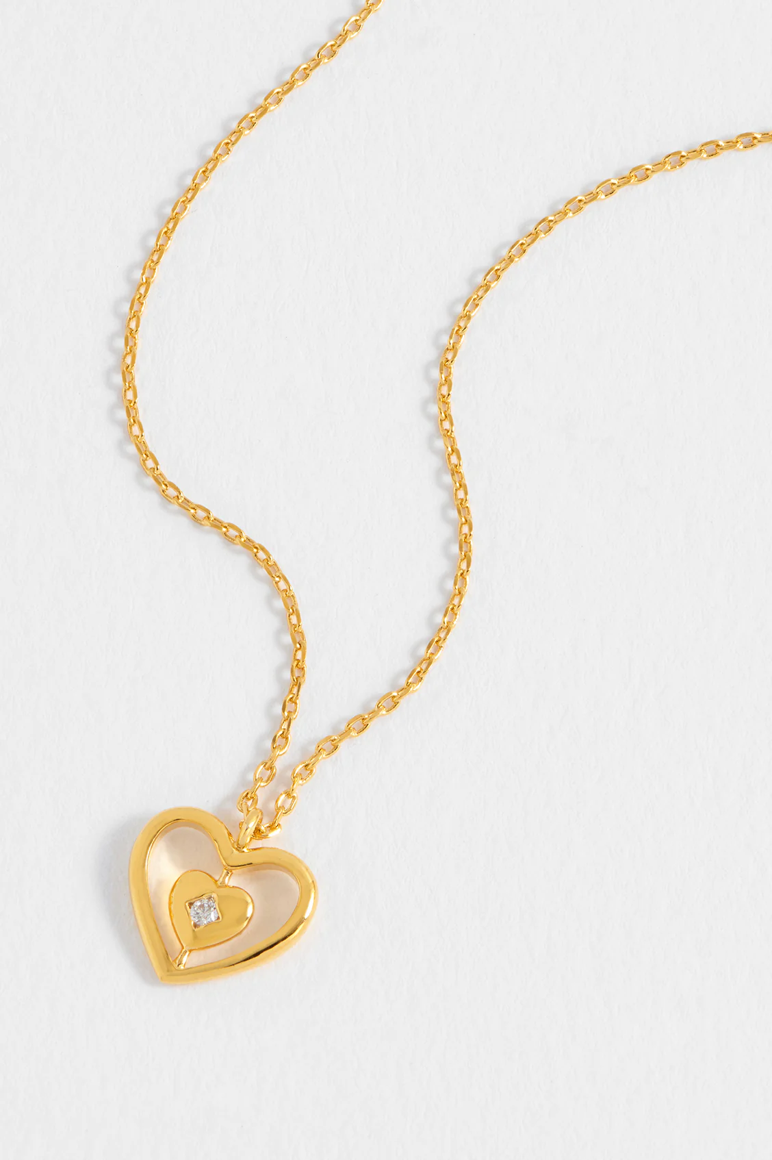 Enveloped CZ Heart Necklace - Image 4
