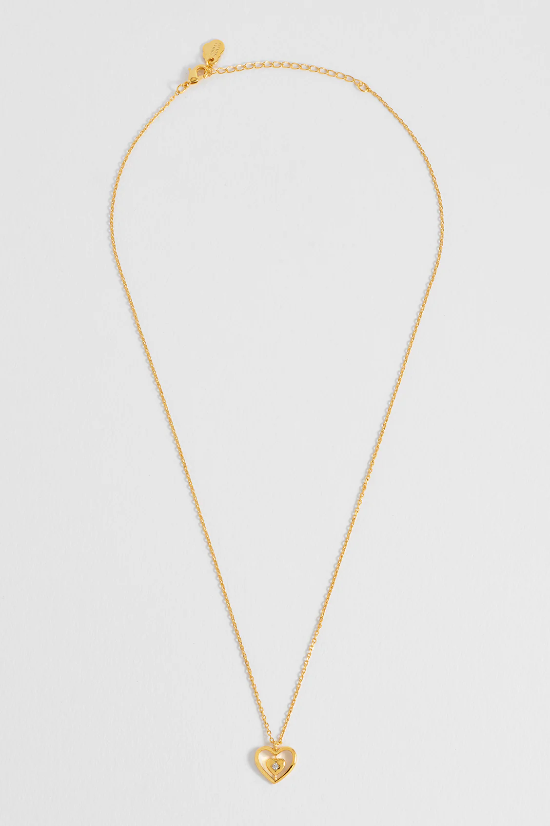 Enveloped CZ Heart Necklace - Image 5
