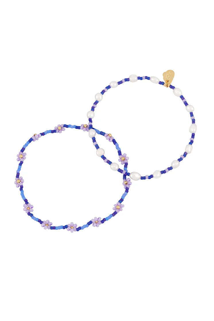 Flower Miyuki Sienna Bracelet Set - Image 3