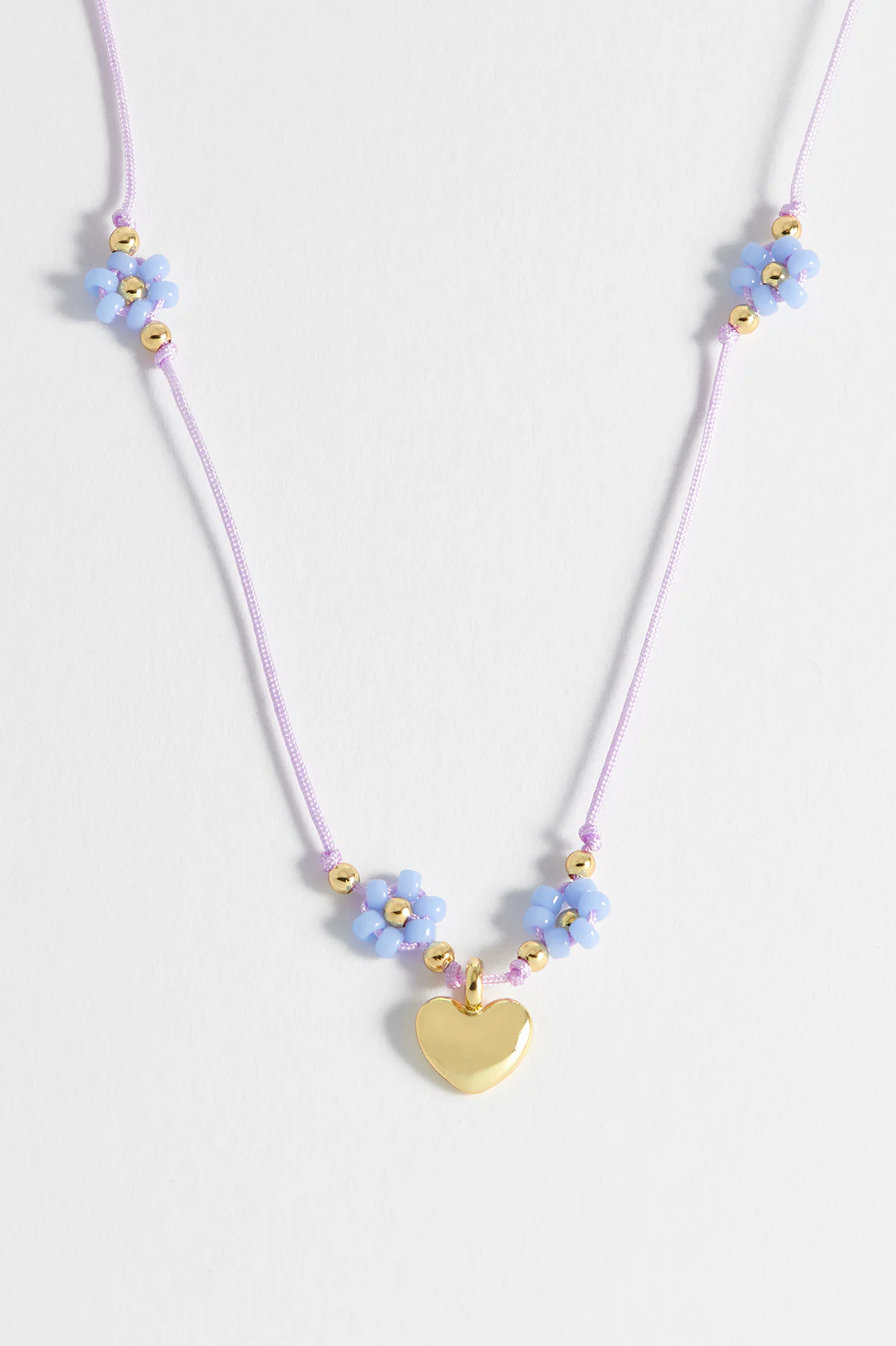 Flower Heart Miyuki Necklace - Image 2