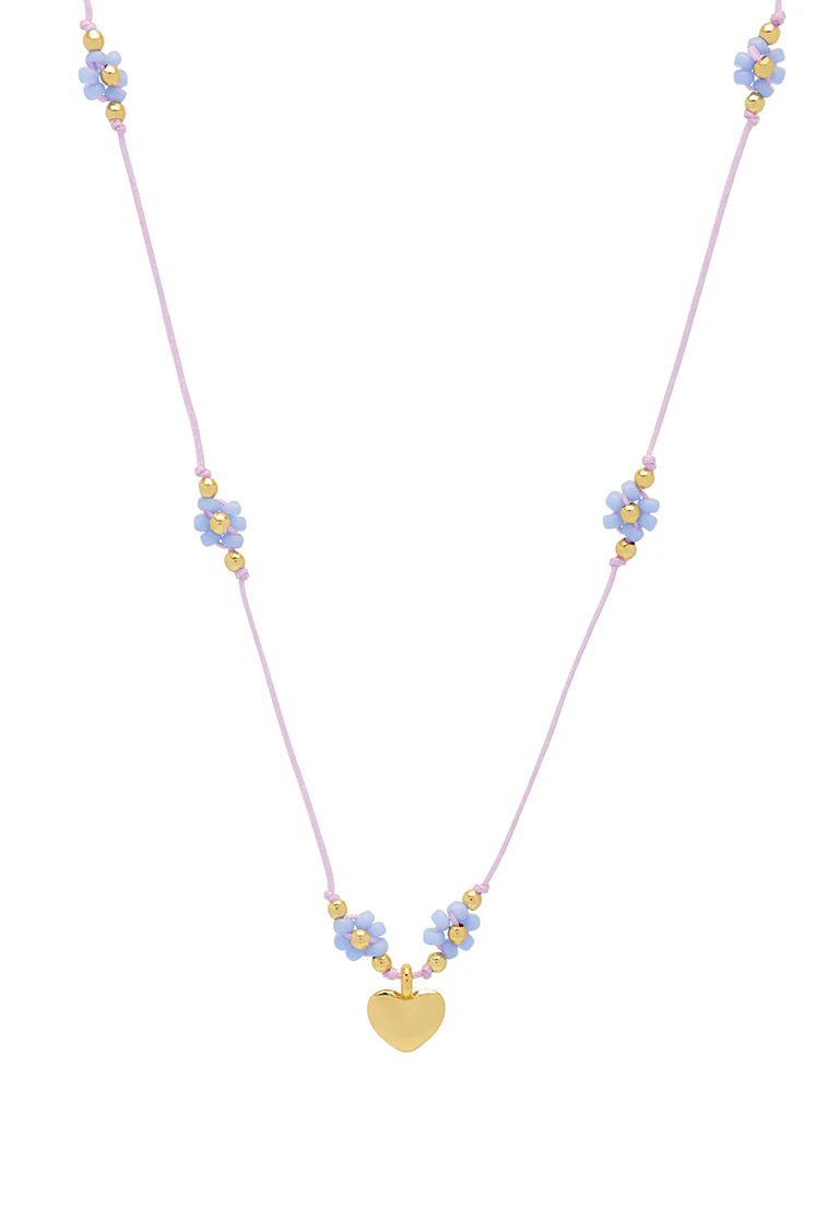 Flower Heart Miyuki Necklace - Image 3