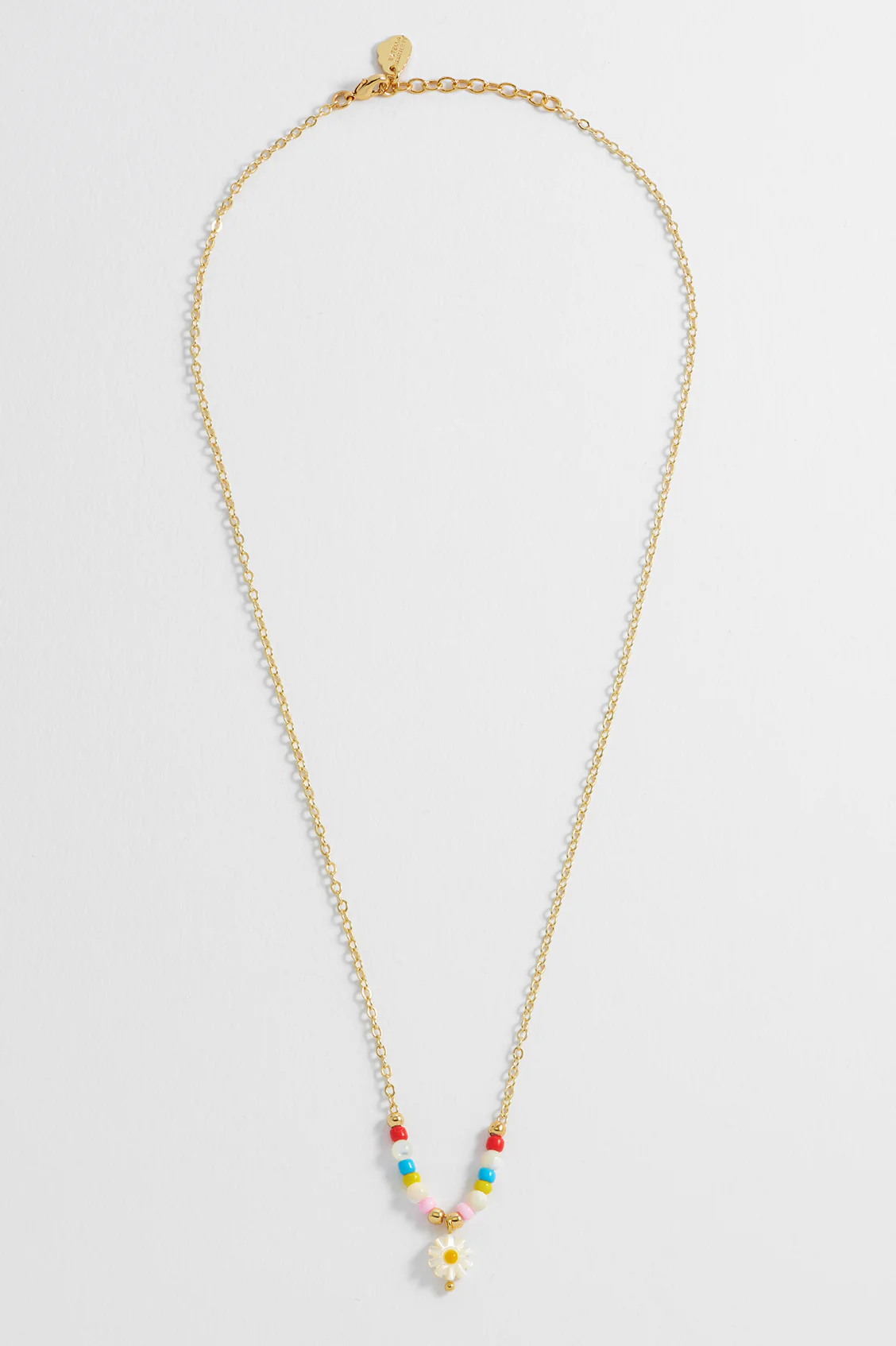 Flower Shell Bead And Chain Necklace - Image 5