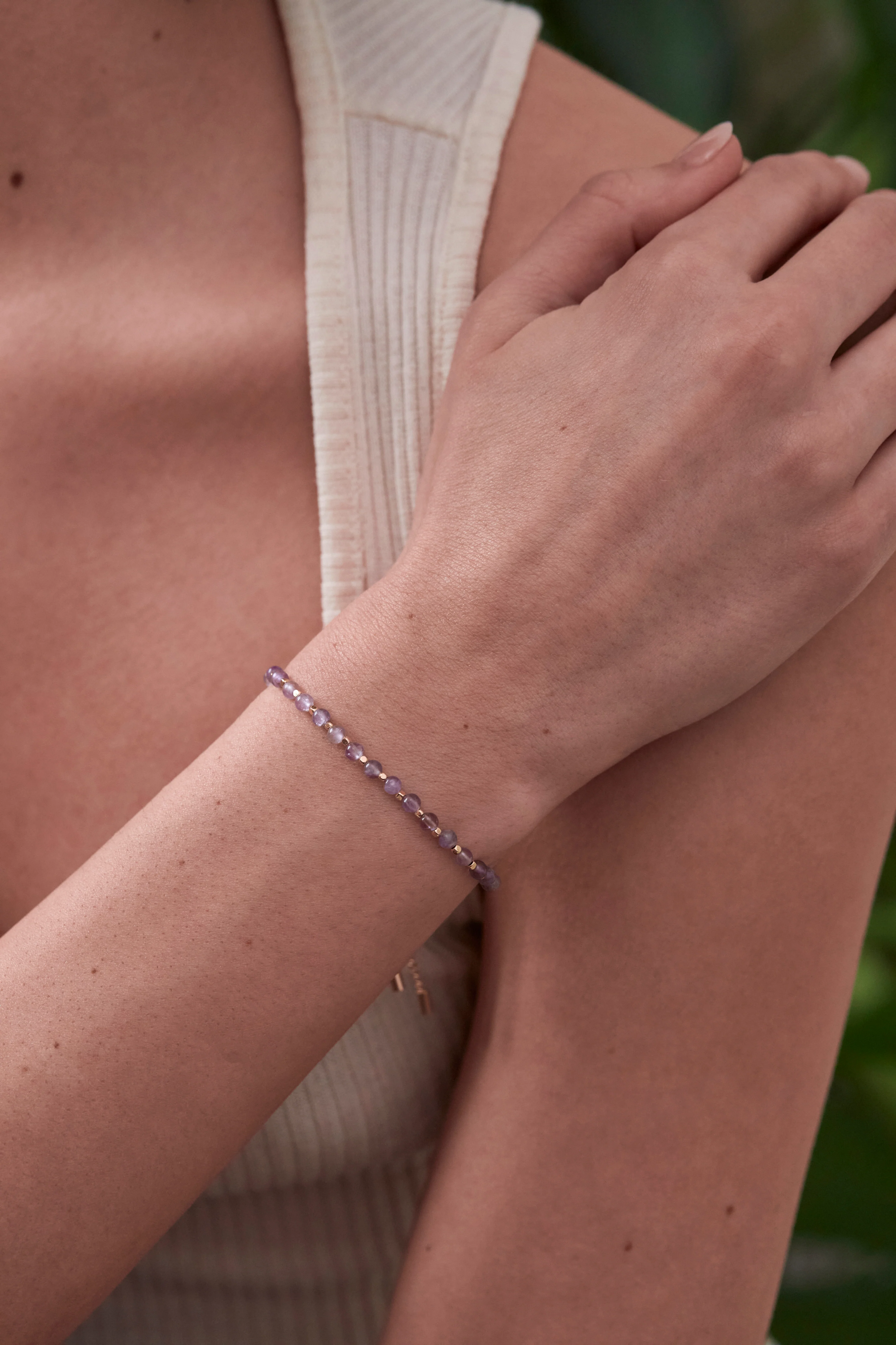 Wellness Amethyst Gemstone Amelia Bracelet - Image 4