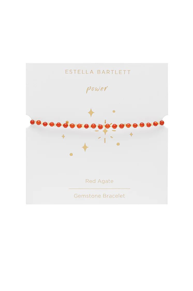 Wellness Red Agate Gemstone Amelia Bracelet - Image 3