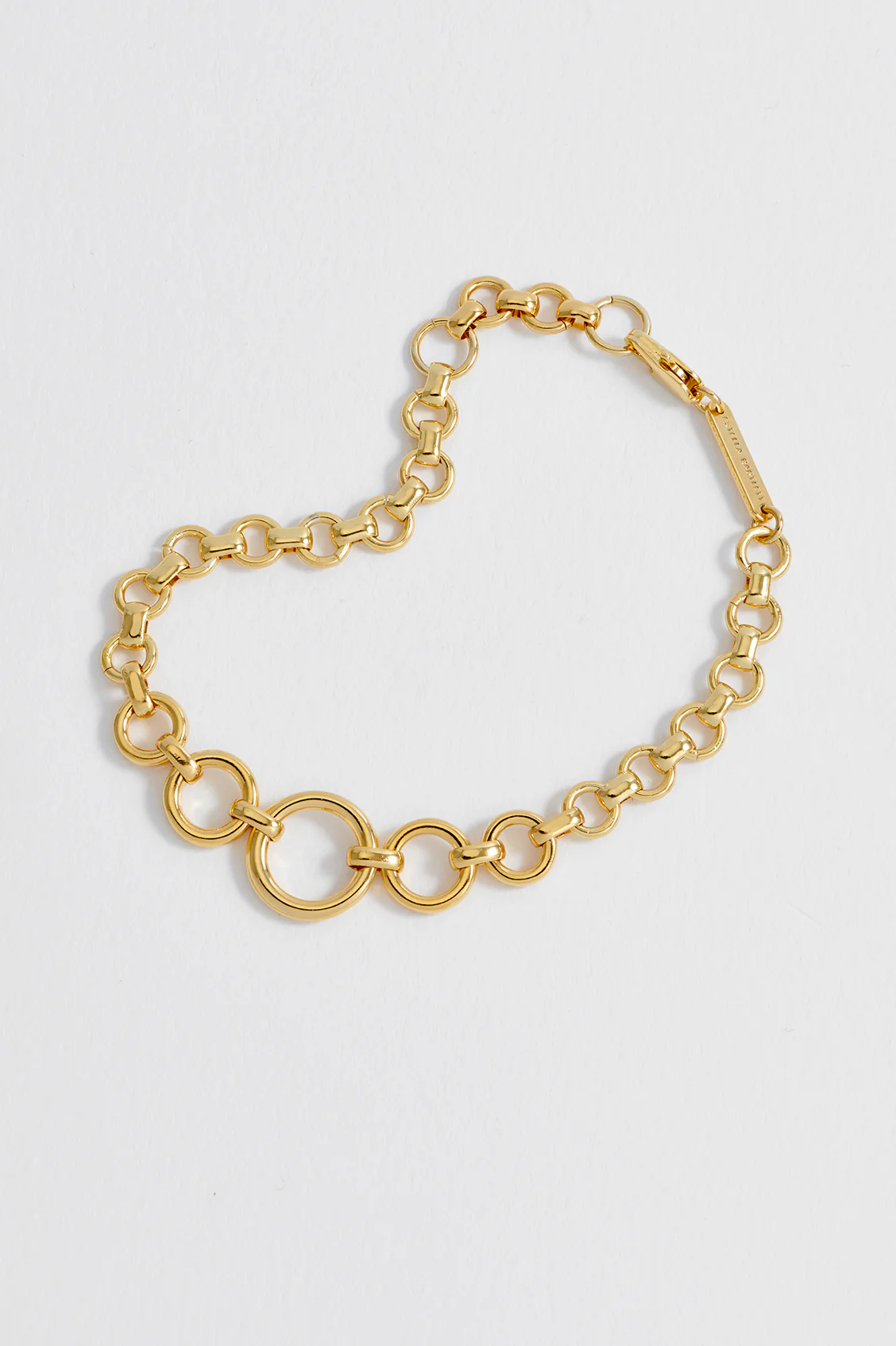 Graduated Round Link Chain Bracelet - Image 4