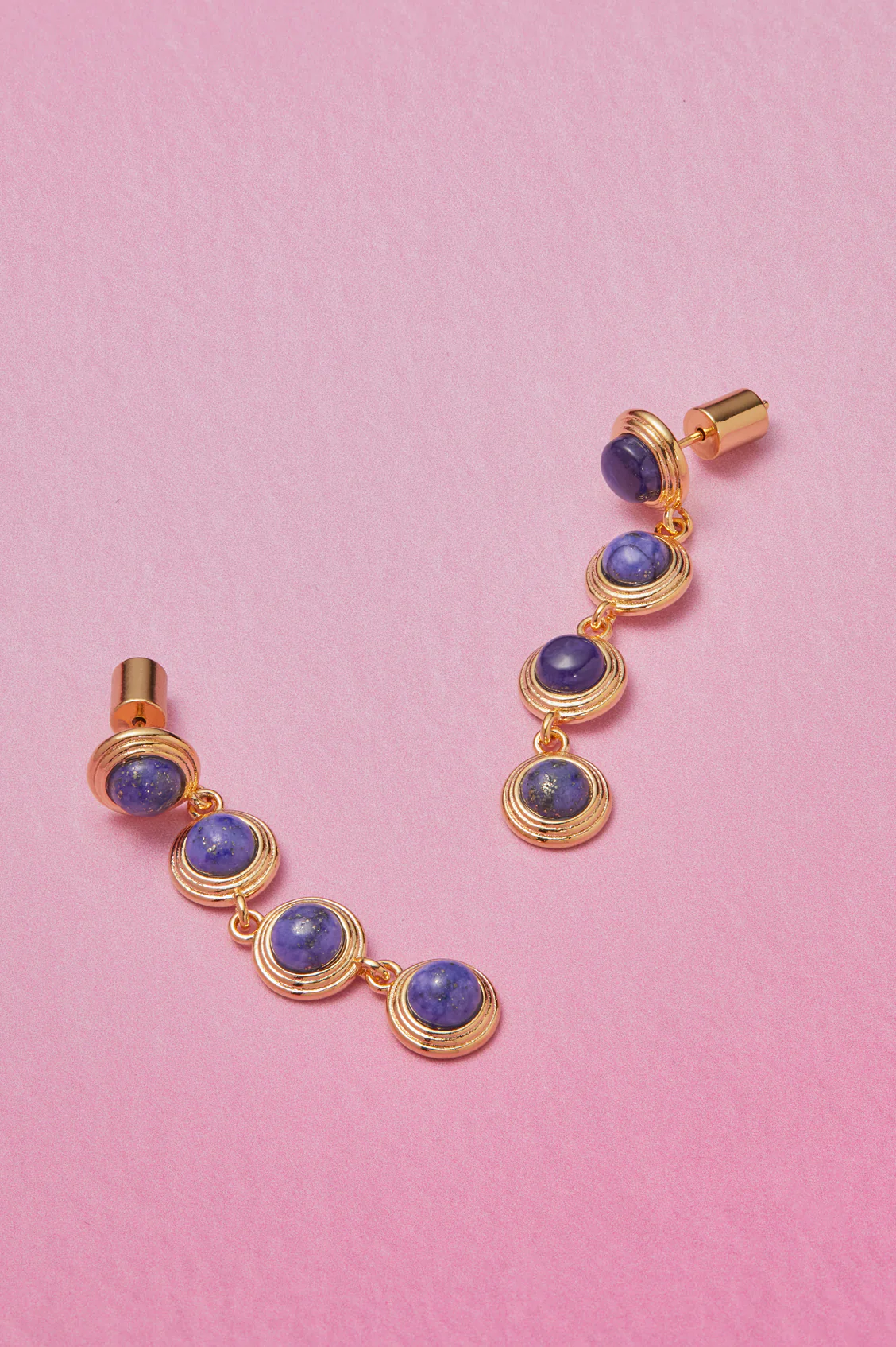 Gemstone Drop Earrings - Image 4