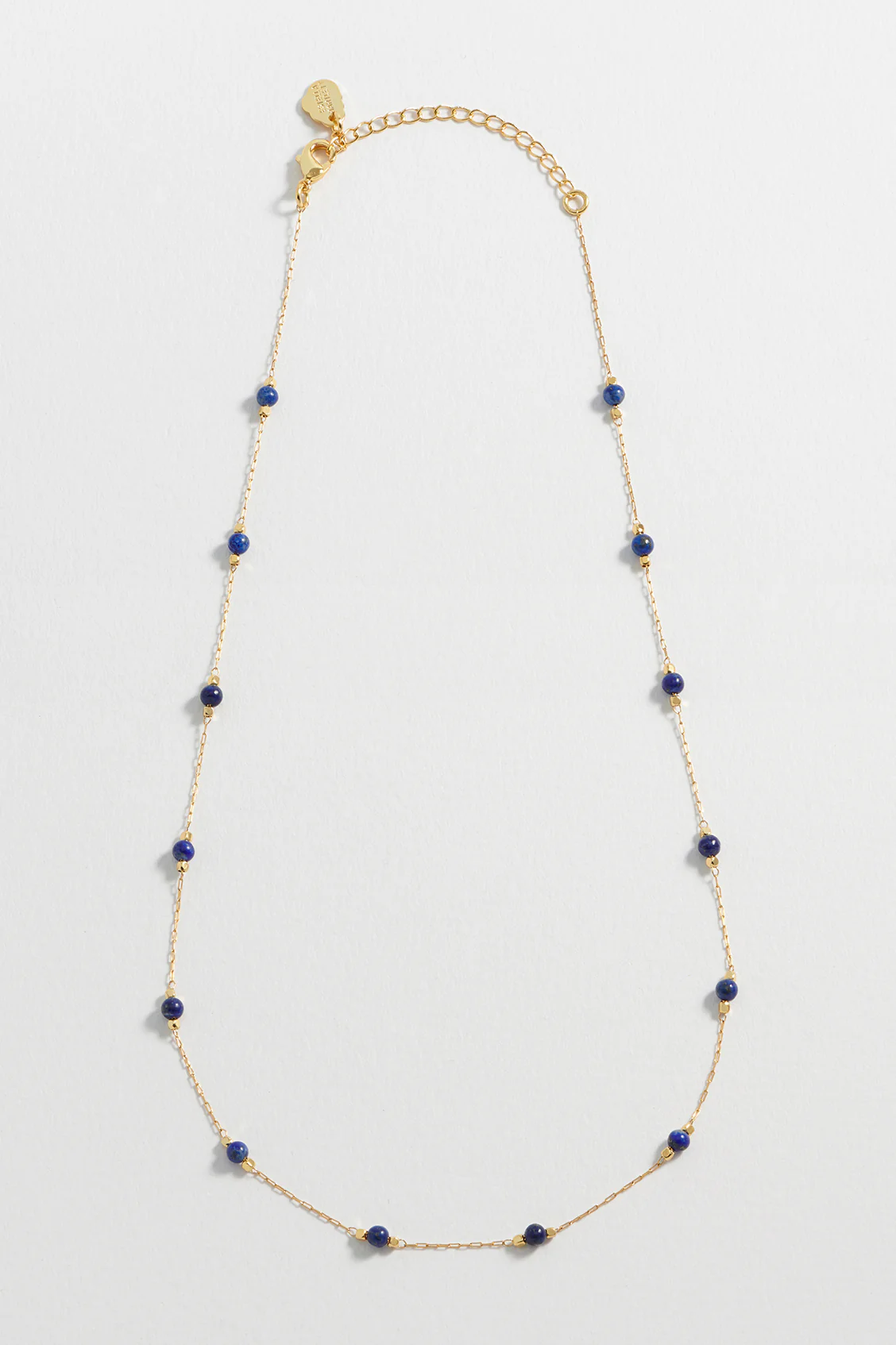 Wellness Lapis Lazuli Beaded Chain Necklace - Image 5