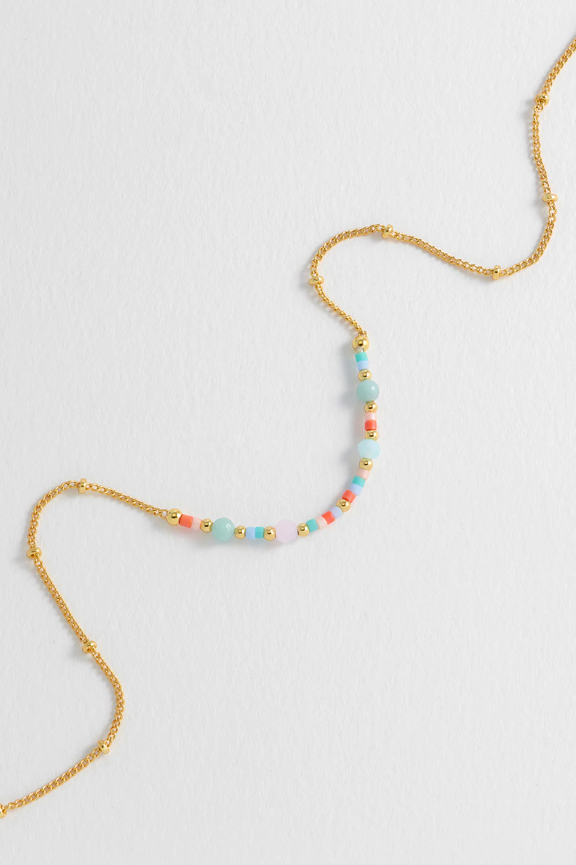Mini Mixed Beaded Chain Necklace - Image 4