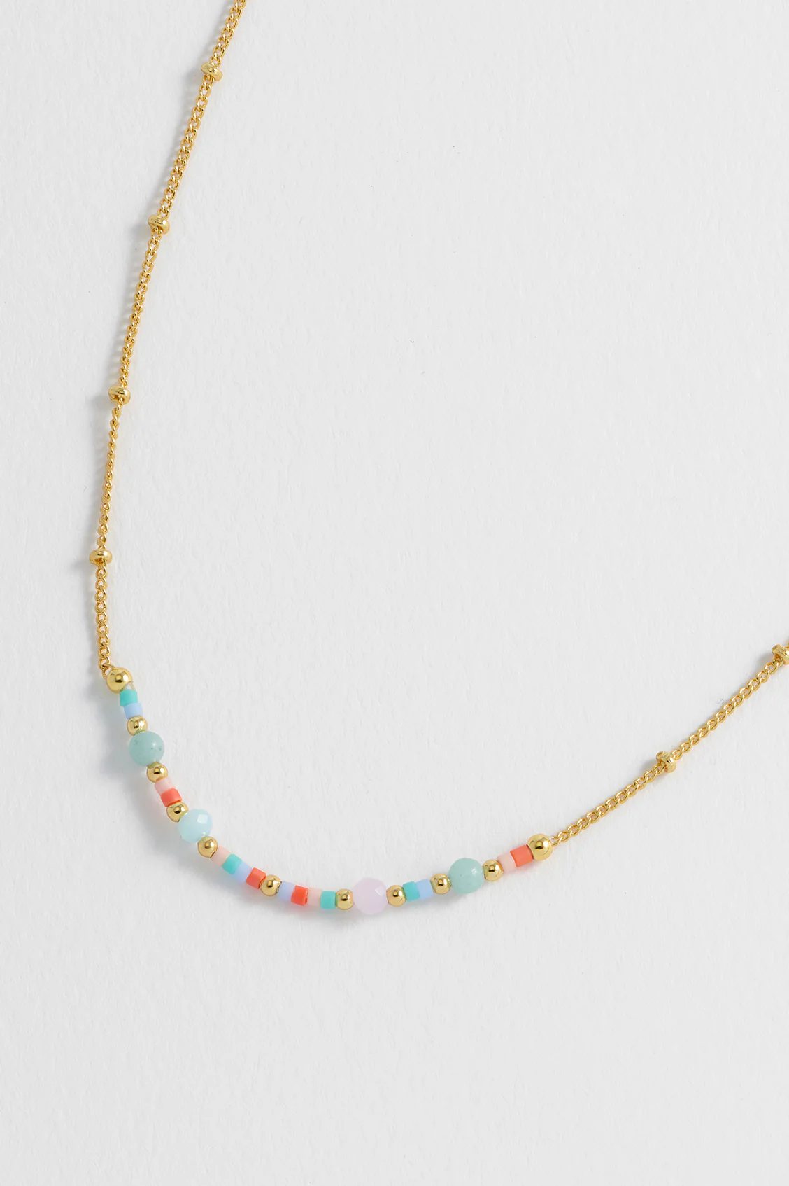 Mini Mixed Beaded Chain Necklace - Image 6