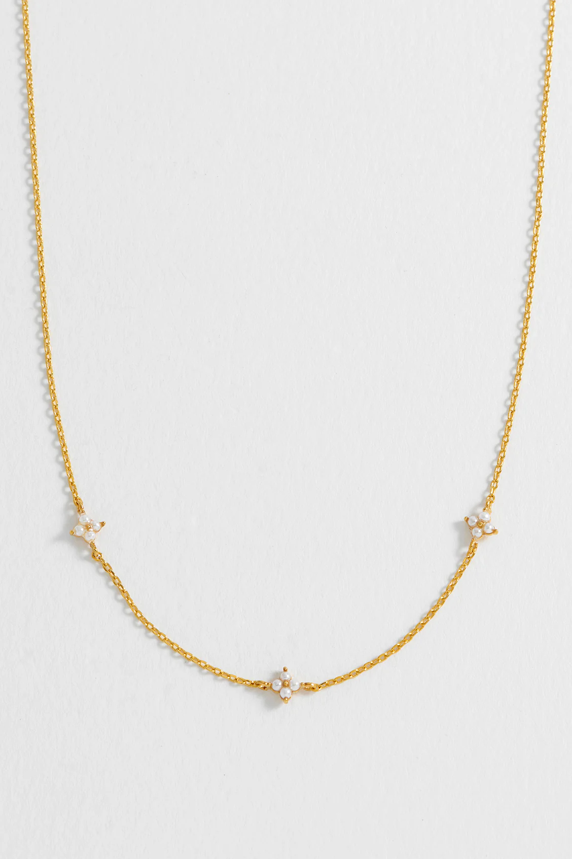 Mini Pearl Flower Necklace - Image 4