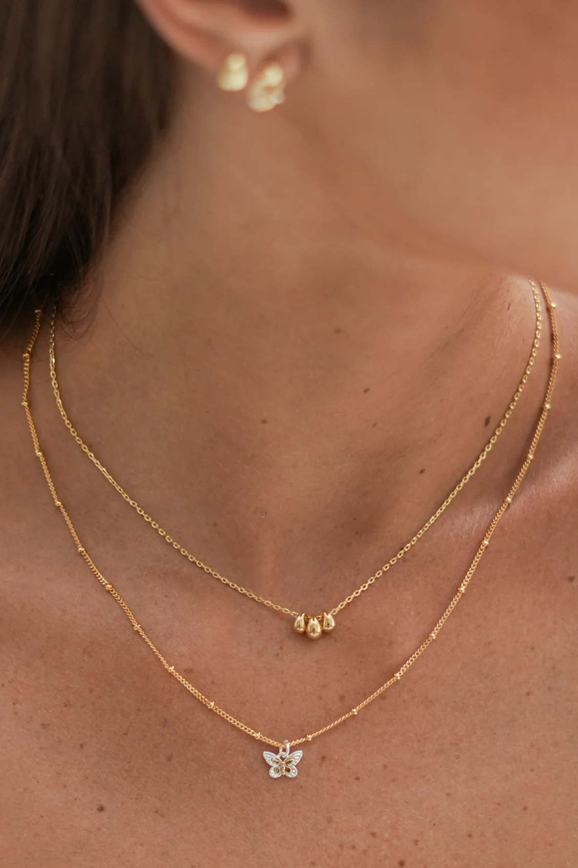 Mini Tiered Droplet Necklace - Image 2