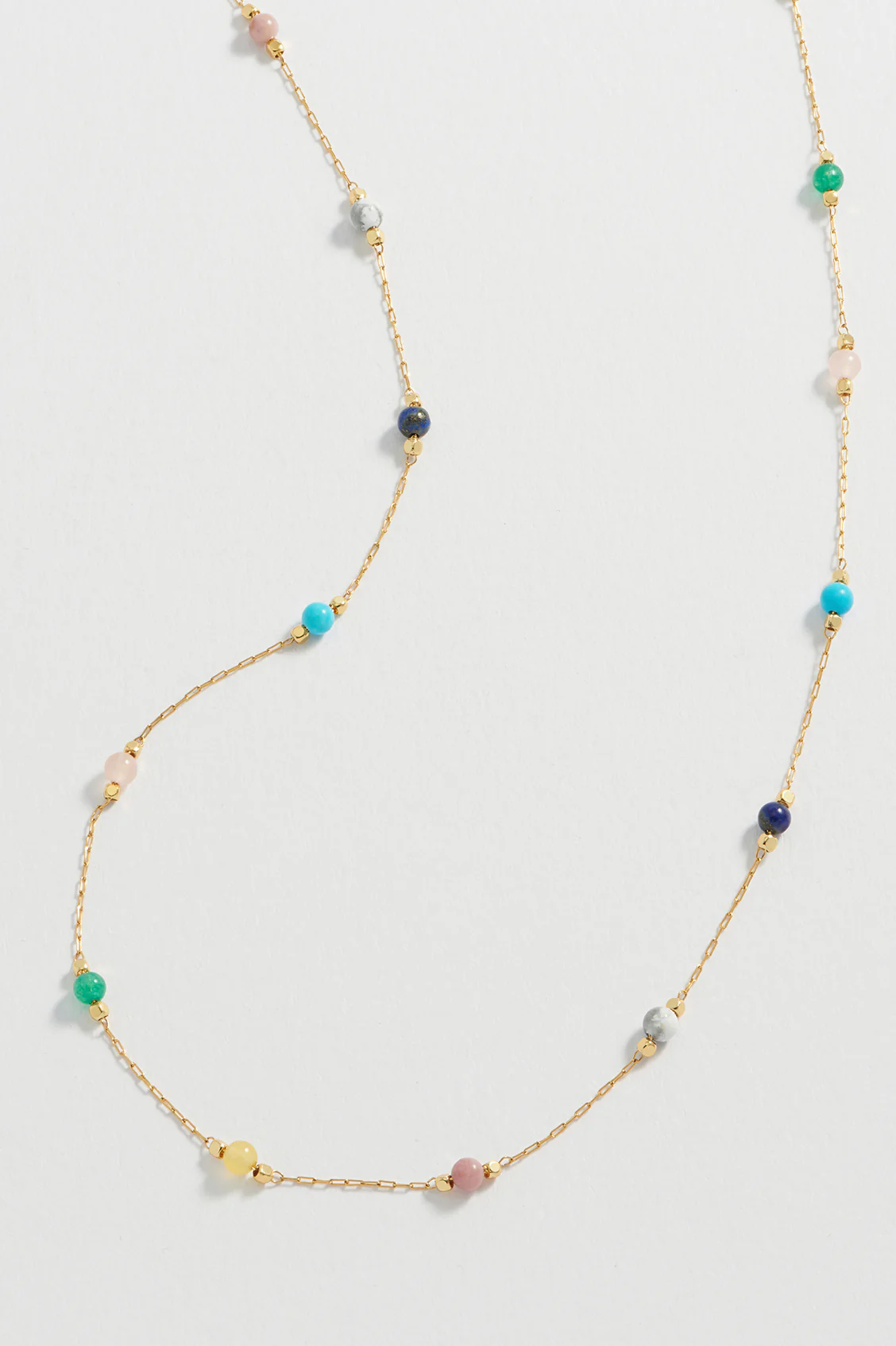 Wellness Mixed Beaded Chain Necklace