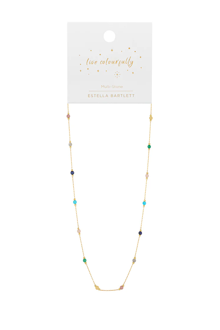 Wellness Mixed Beaded Chain Necklace - Image 3