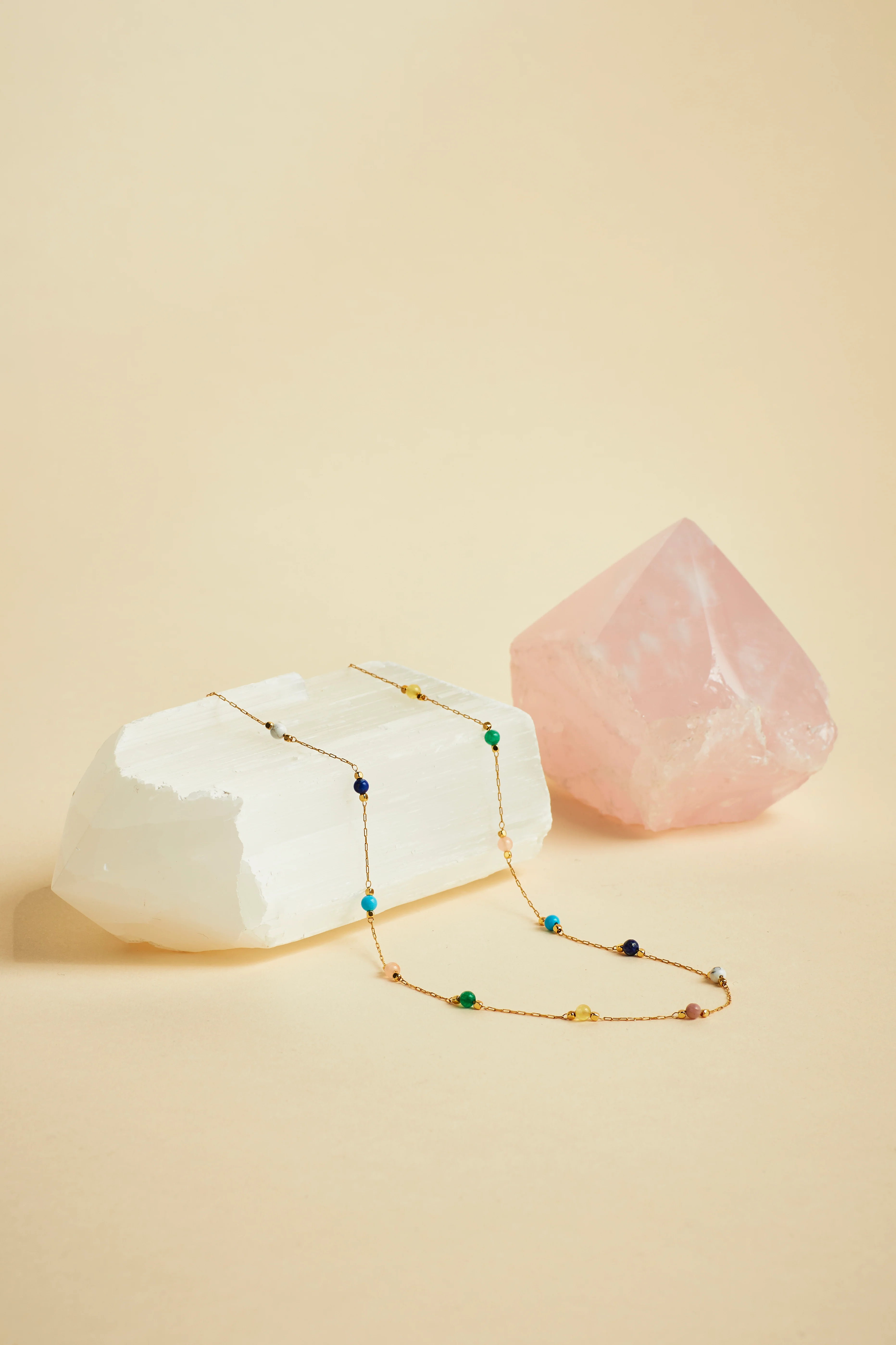 Wellness Mixed Beaded Chain Necklace - Image 4