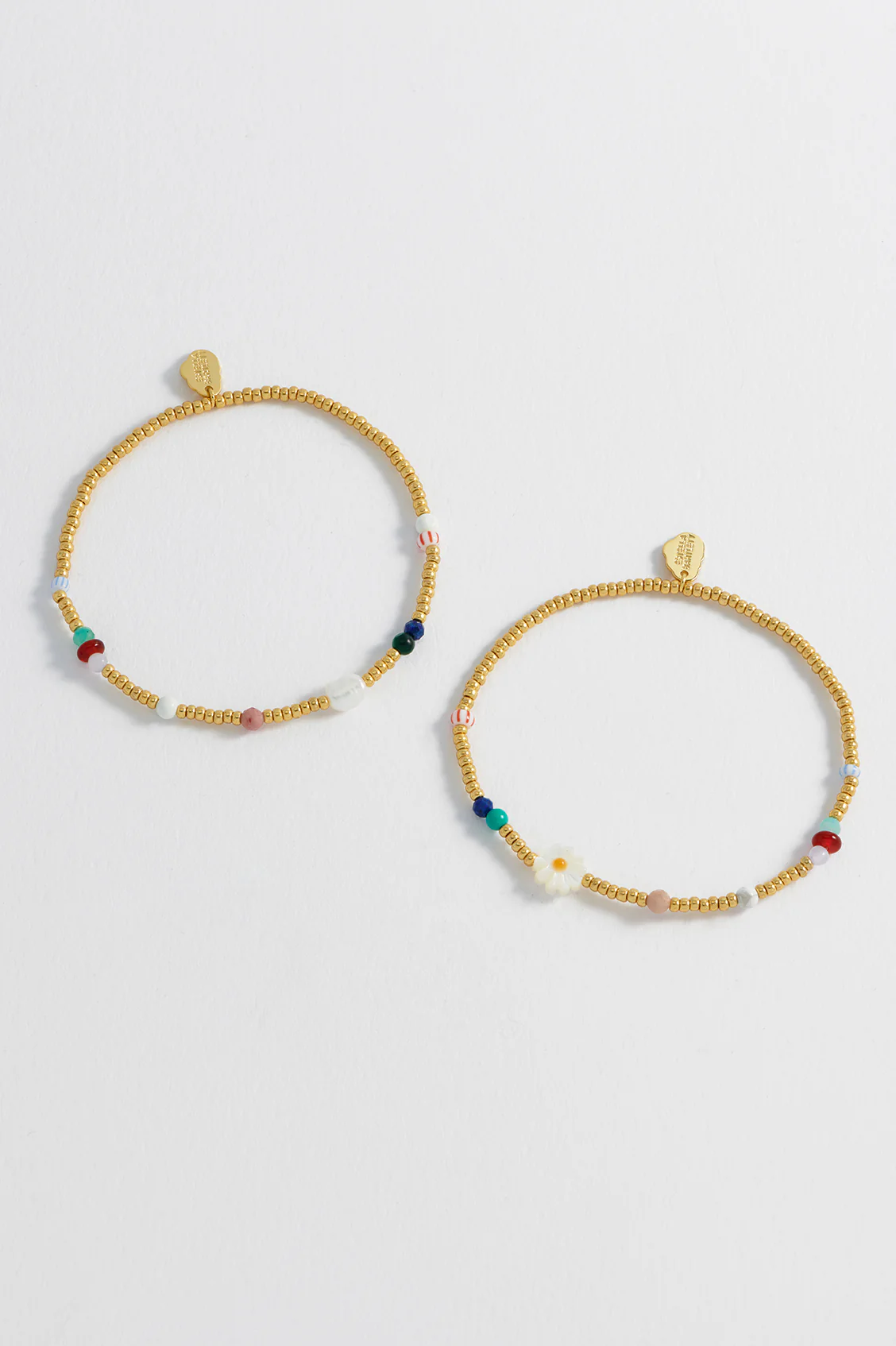 Mixed Glass, Pearl And Gemstone Duo Bracelet - Image 4