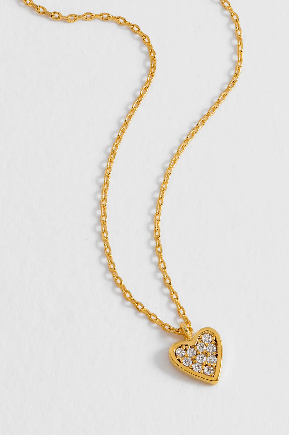 Pave Mini Heart Necklace - Image 2