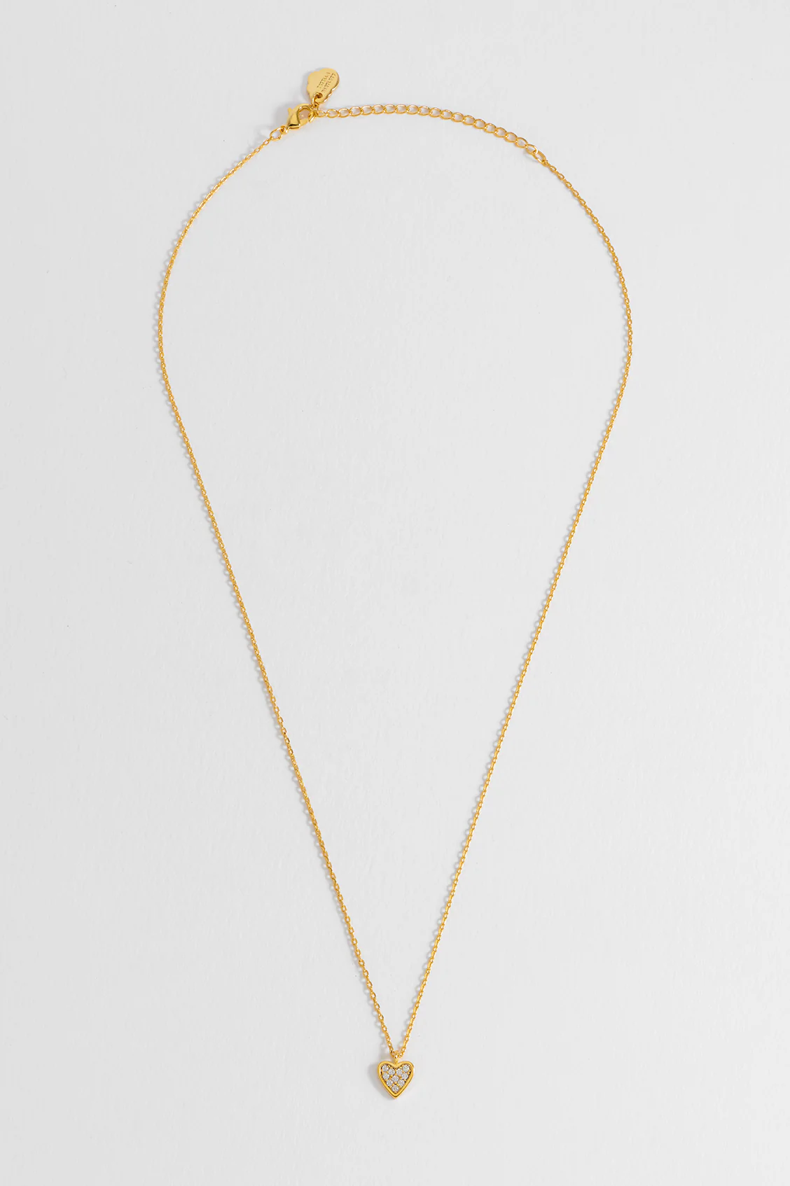 Pave Mini Heart Necklace - Image 5