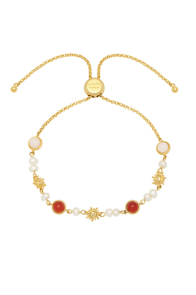 Pearl Gemstone Sun Amelia Bracelet - Image 3