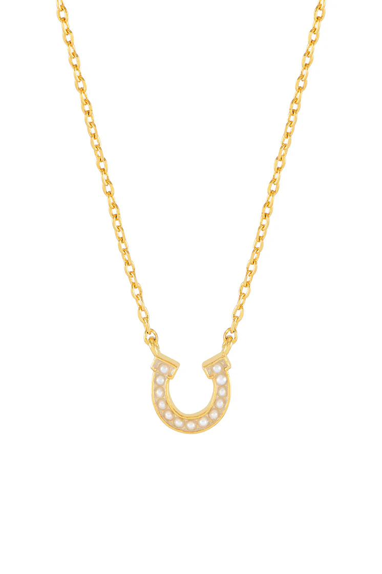 Pearl Horseshoe Necklace - Image 3