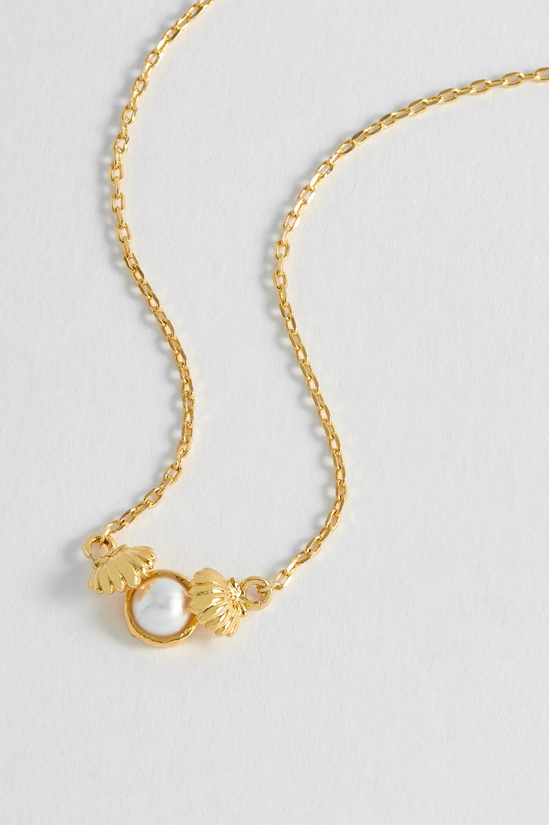 Pearl Scallop Pendant Necklace - Image 5