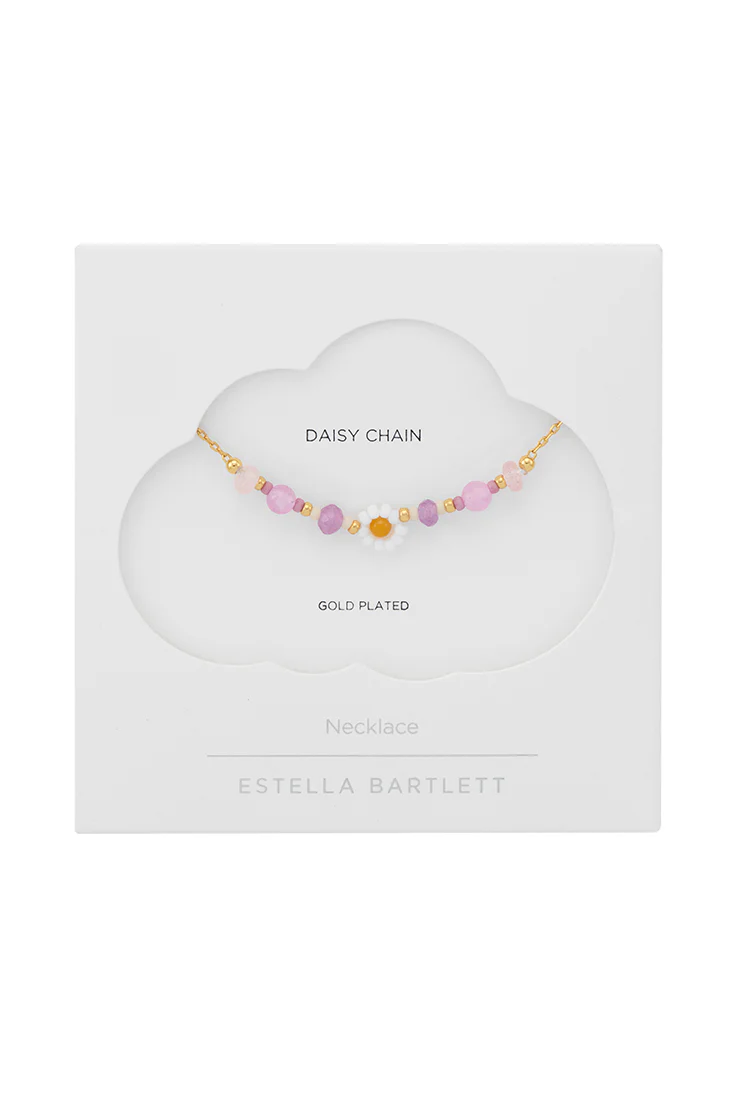 Rose Quartz Beaded Flower Necklace - Image 3