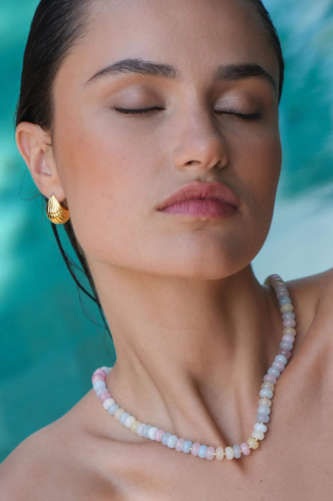 Seashell Teardrop Earrings - Image 2