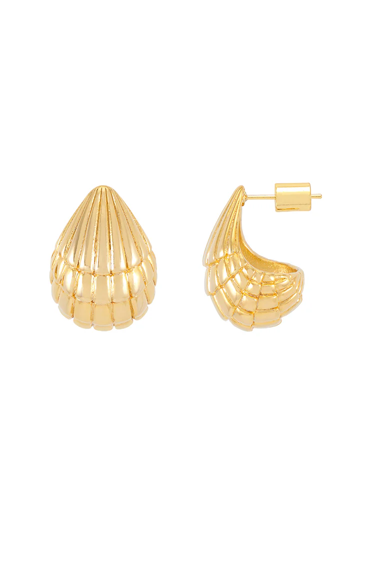 Seashell Teardrop Earrings - Image 3