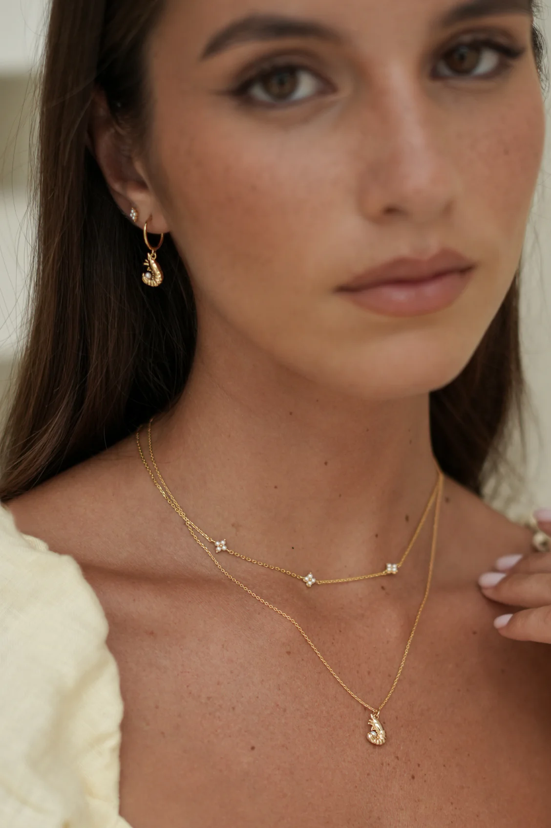 Shrimp Charm Hoops - Image 2