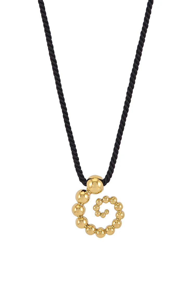 Swirl Cord Necklace - Image 3
