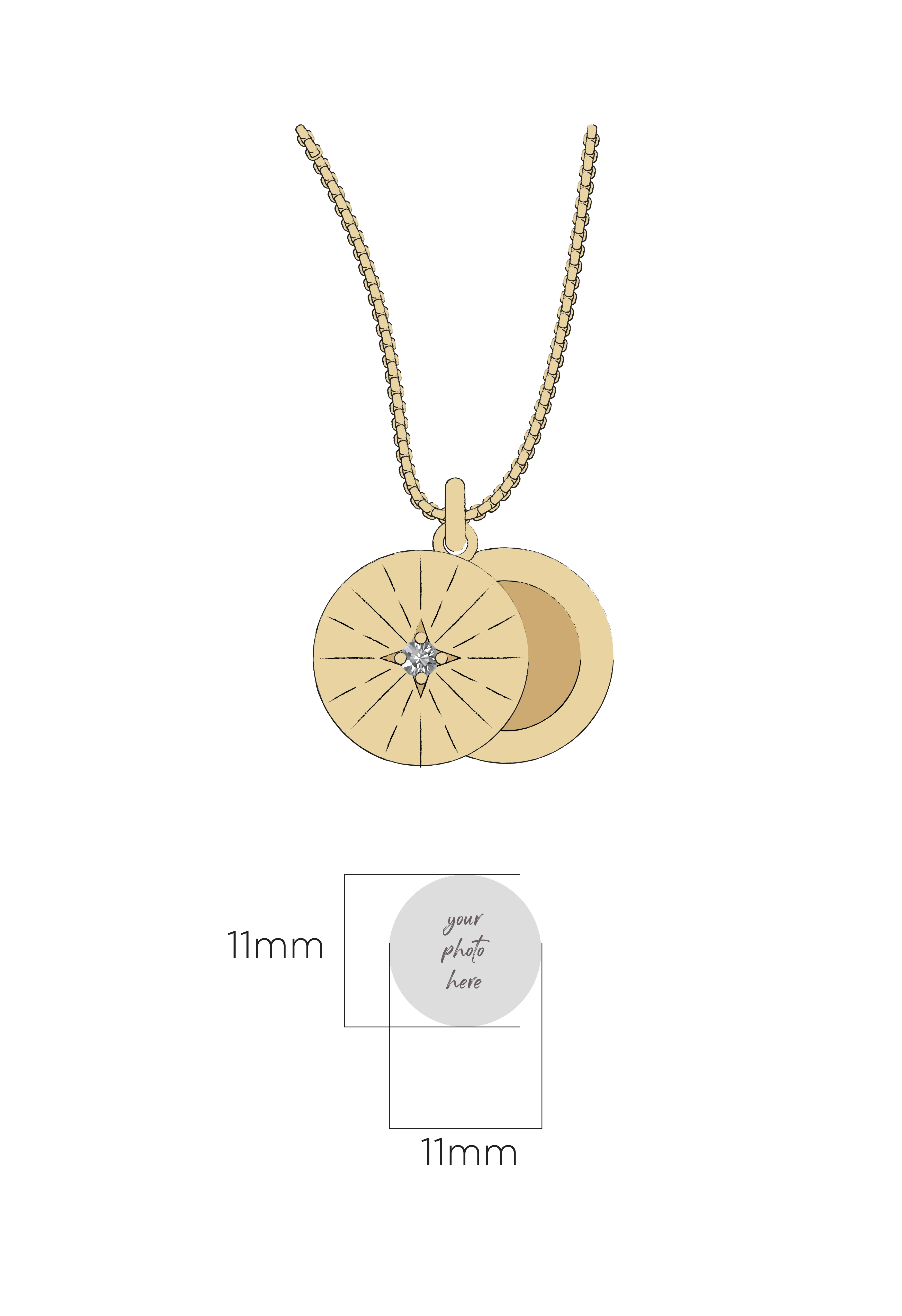 Swivel Circle Locket Necklace - Image 6