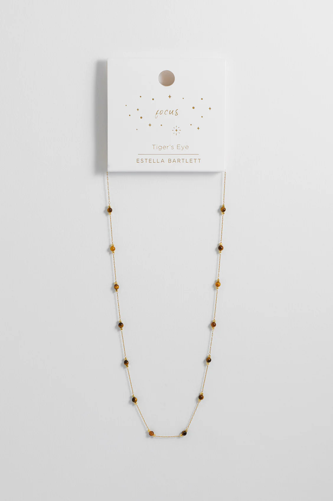 Wellness Tigers Eye Beaded Chain Necklace - Image 6