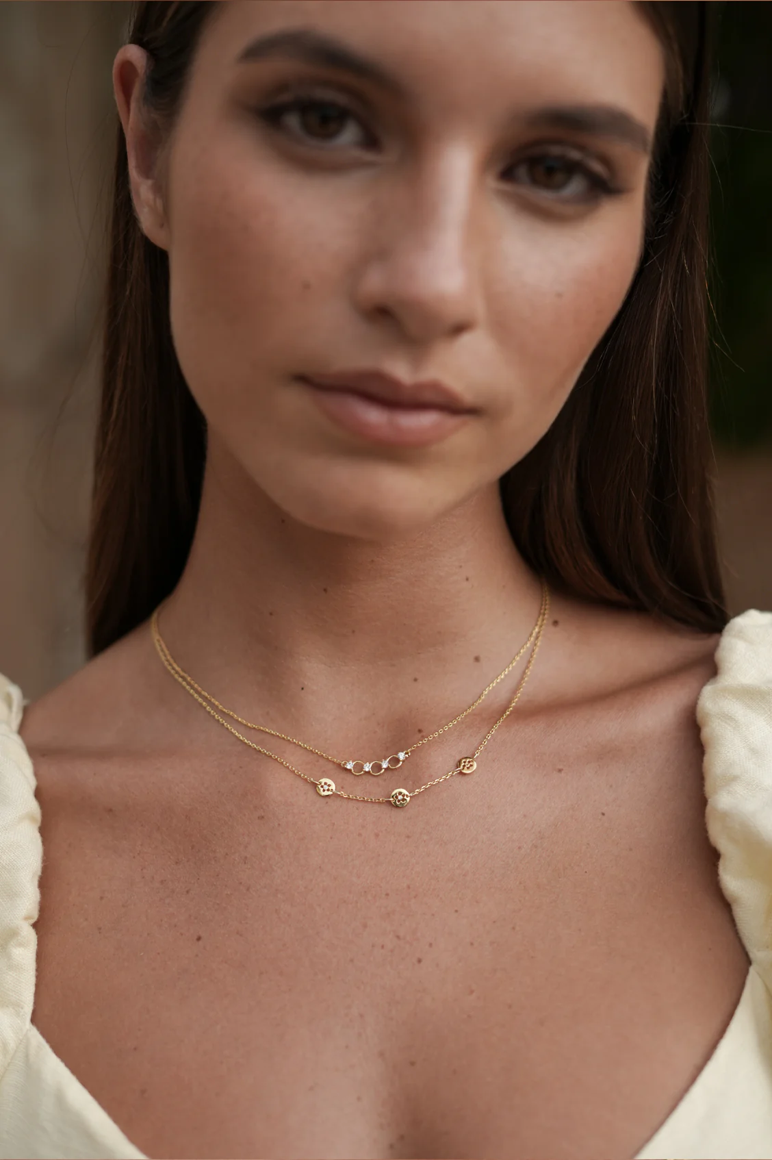 Triple Disc CZ Necklace - Image 5