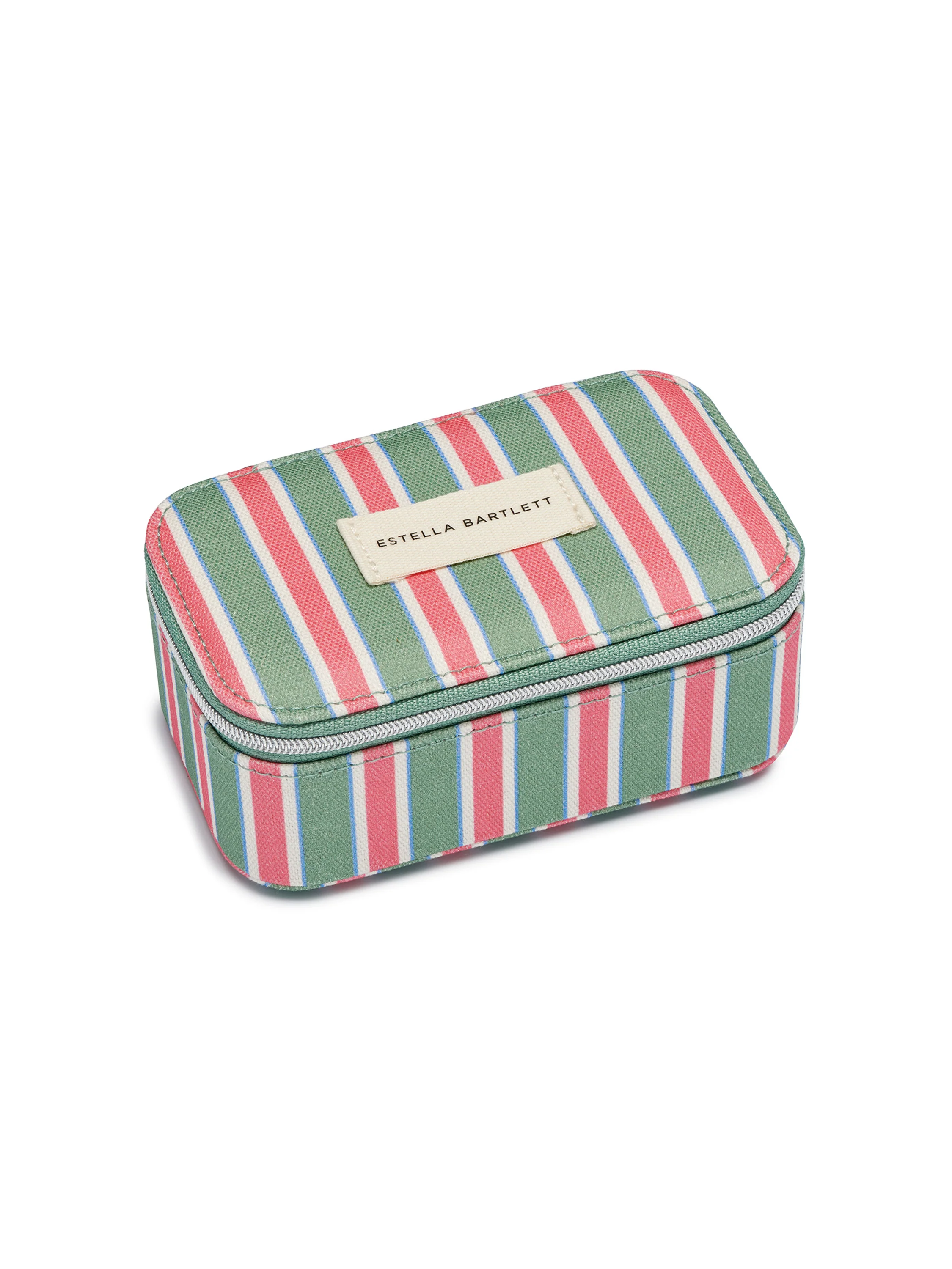 Green Stripe Mini Jewellery Box - Image 3