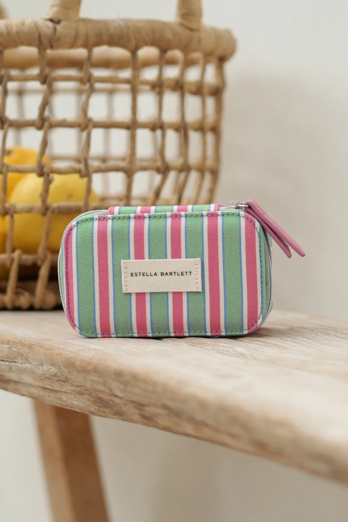 Green Stripe Mini Jewellery Box - Image 4